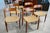1960s MCM Dining Chairs by Niels Otto Møller for j.l. Møllers Møbelfabrik — Set of 6 (4 Model 75 & 2 Model 84) For Sale