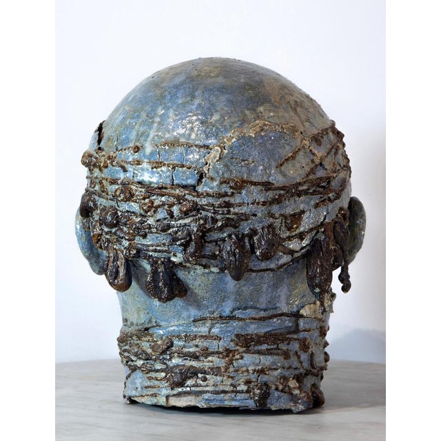 Sea Glazed Refractory and Iron Sculpture, 2010s For Sale - Image 4 of 17