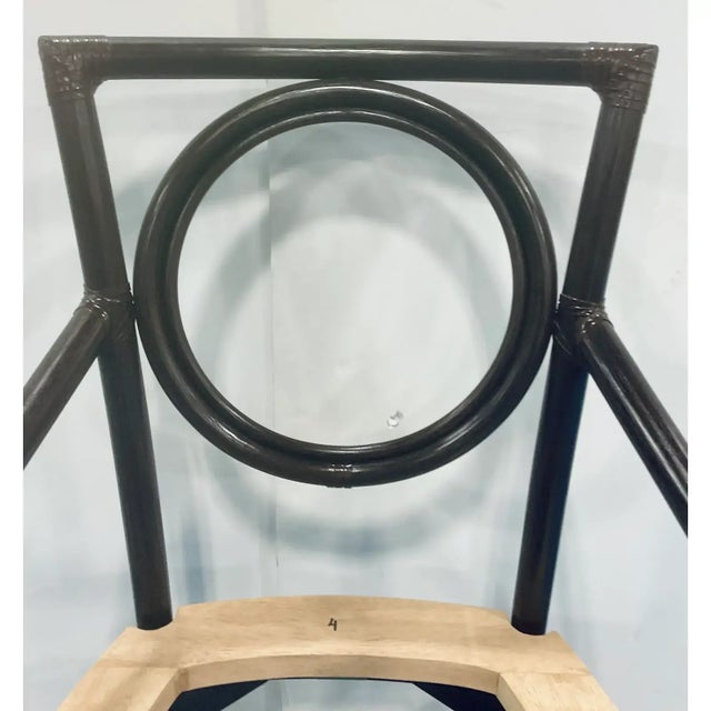 Orlando Diaz-Azcuy for Baker/McGuire Customizable Salon Dining Chairs Pair For Sale - Image 9 of 9