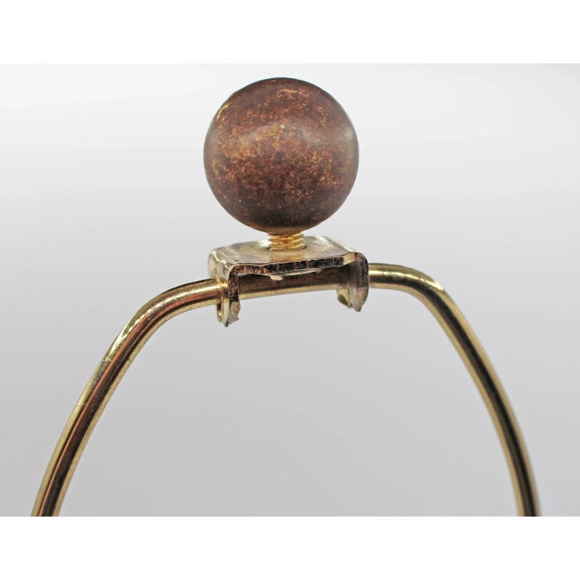 Metal Circa 1950s Stacked Cut and Orb Crystal Lamp With Carrara Marble Base For Sale - Image 7 of 7