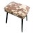 1950s Cowhide Mid Century Stool For Sale