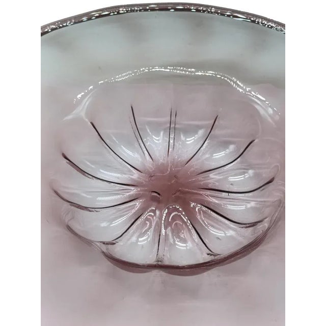 Mauve Murano Glass Plate by Vittorio Zecchin for MVM Cappellin, Italy, 1920s For Sale - Image 6 of 7