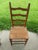 Antique Primitive Wooden 4-Slat Ladderback Accent Side Chair For Sale - Image 4 of 8