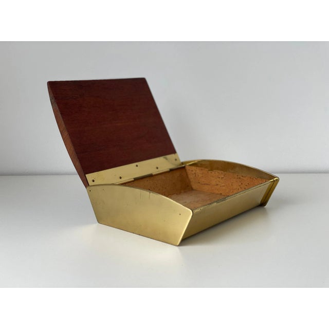 Teak Veneer Box, 1960s For Sale - Image 9 of 11
