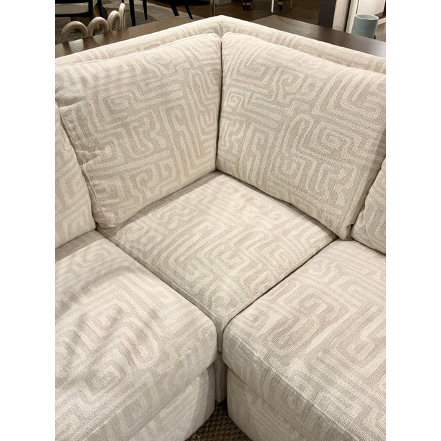 2020s Revelation Little Wave Sectional / Maze Oyster For Sale - Image 5 of 9