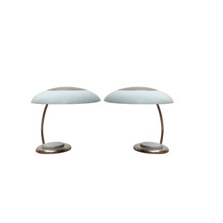 Mid-Century GDR Table Lamps from VEB Leuchtenbau, Lengefeld, 1960s, Set of 2 For Sale