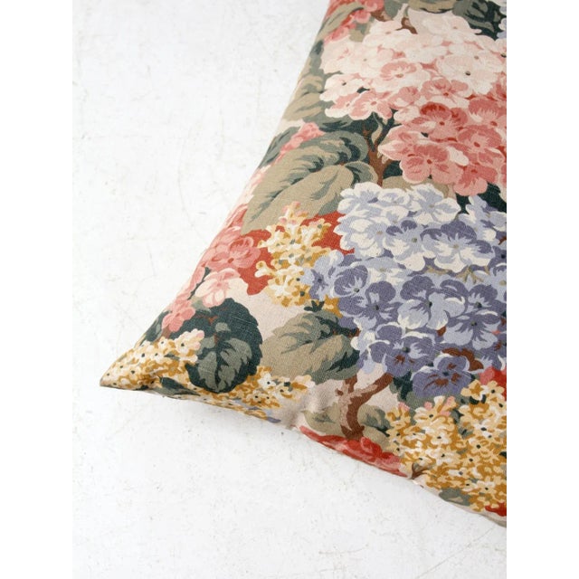 Textile Vintage Cottage Floral Throw Pillow For Sale - Image 7 of 7