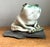 Late 20th Century Vintage Ceramic Frog Sculpture on Stone Base For Sale - Image 5 of 14