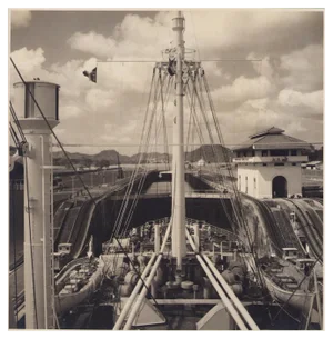 Panaman Ship, 1960s, Black and White Photograph