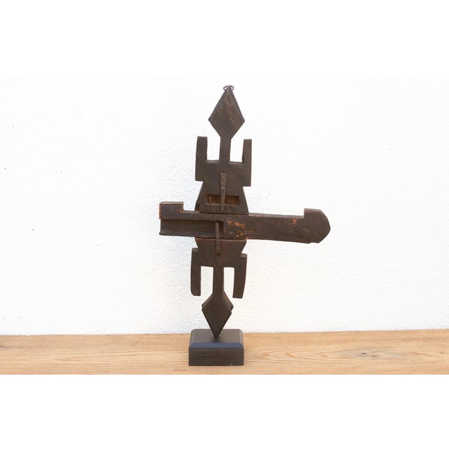 Wood Antique African Dogon Spirit Guardian Door Lock For Sale - Image 7 of 9