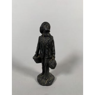 Honoré Daumier (1808-1879) The Provincial in Paris (1855) Bronze Sculpture, 19th Century For Sale