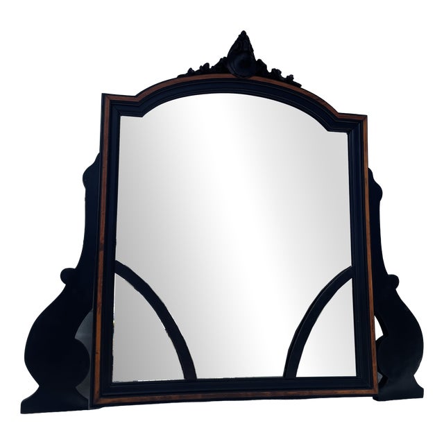 Early 20th Century Gothic Revival Monumental Mirror in Wood, 1890s For Sale