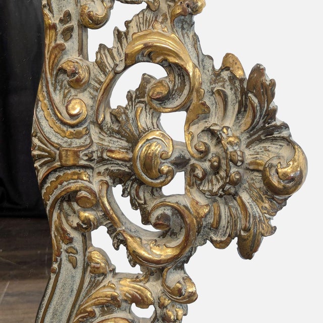 Traditional Heavily Carved Wall Mirror For Sale - Image 3 of 5
