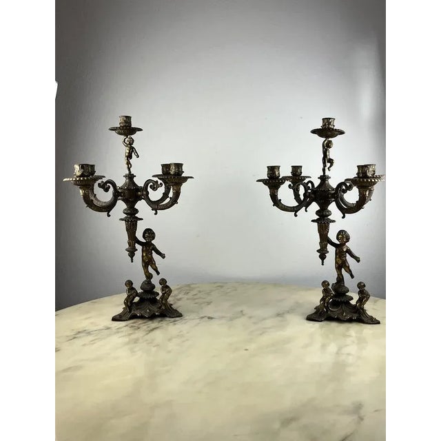 Italian Candleholders, 1960s, Set of 2 For Sale - Image 8 of 9