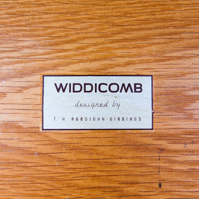 Wood Restored Mid Century Modern Walnut Sideboard by Robsjohn-Gibbings for Widdicomb For Sale - Image 7 of 16