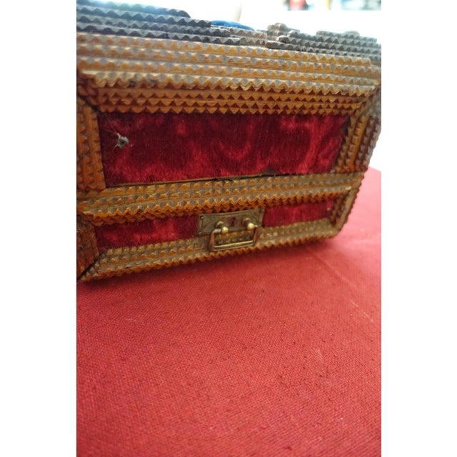 Tramp Art Wedding Box, 1920s For Sale - Image 6 of 8