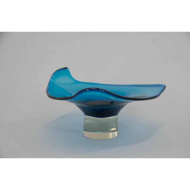 Glass Art Glass Bowl by Milan Metelak, 1980 For Sale - Image 7 of 10