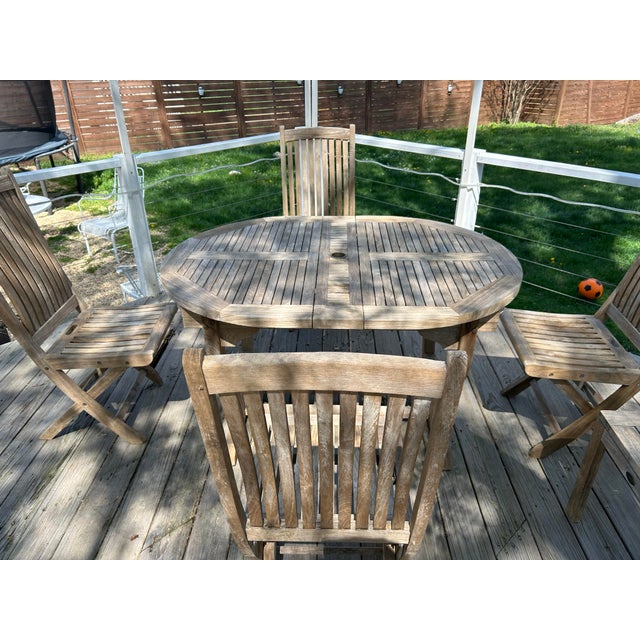 Contemporary Les Jardins Outdoor Furniture Set For Sale - Image 3 of 12