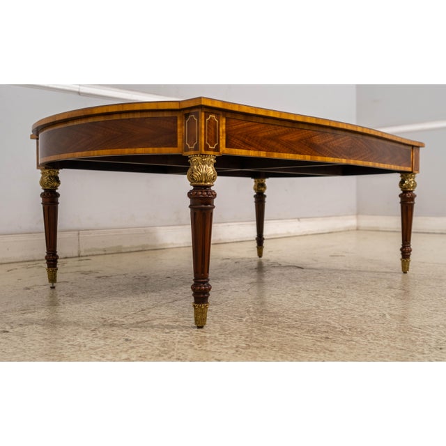 Brown Theodore Alexander Mahogany Inlaid Banded Coffee Table For Sale - Image 8 of 14