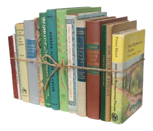Decorative Books - Vintage Gardening Book Bundle - 1 foot of Books