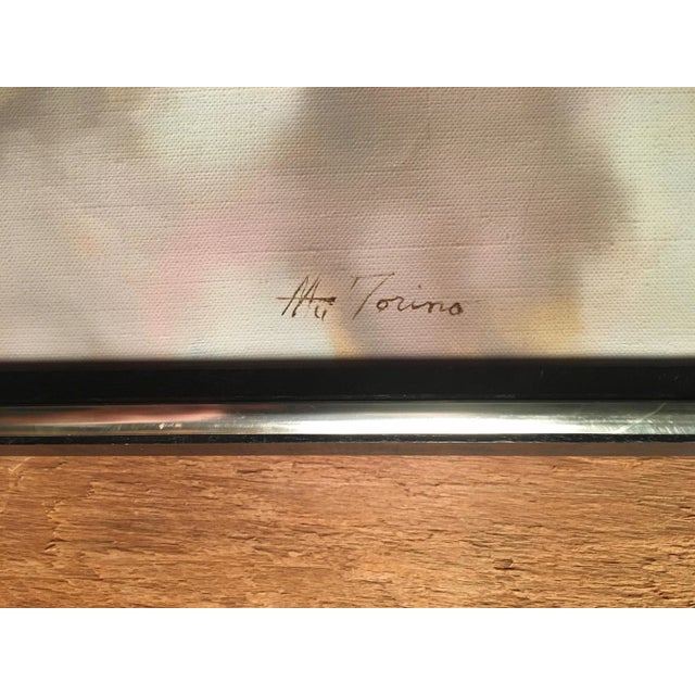 Vintage Mid-Century A. M. Torino Women at the Shore Painting For Sale In Dallas - Image 6 of 9