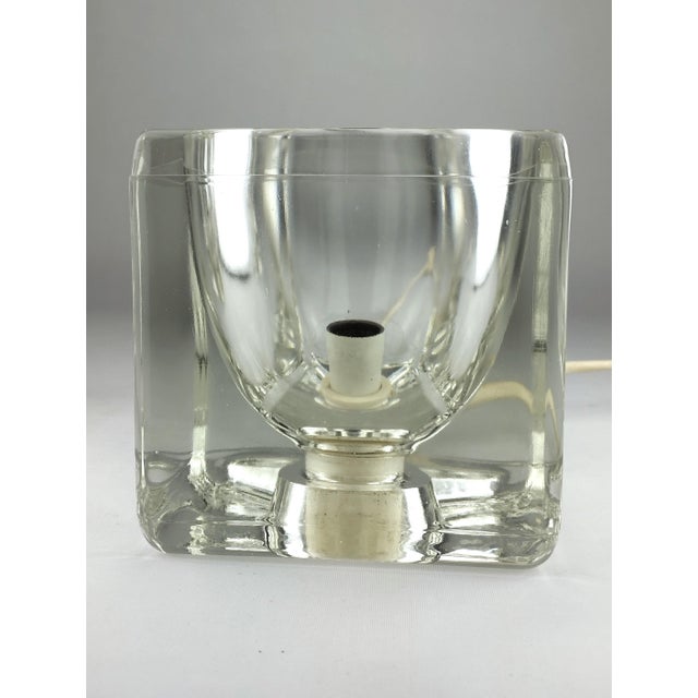Cube-Shaped Glass Table Lamps by Peill & Putzler, 1970s, Set of 2 For Sale - Image 5 of 12