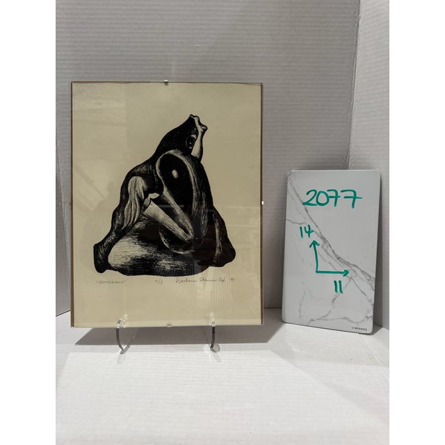 An original signed Artist's Proof titled "The Recluse," dated 1968, by Barbara Shannon. The image depicts a solitary...