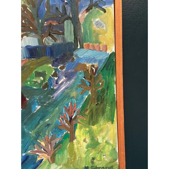 Margareta Strand, Cityscape, 1960s, Oil on Canvas For Sale - Image 8 of 18