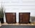 1940s Italian Art Deco Bedside Tables in Wood and Brass, 1940s, Set of 2 For Sale - Image 5 of 12