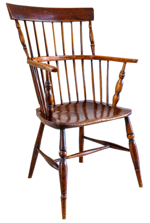 Antique Victorian Armchair in Ash, 1840