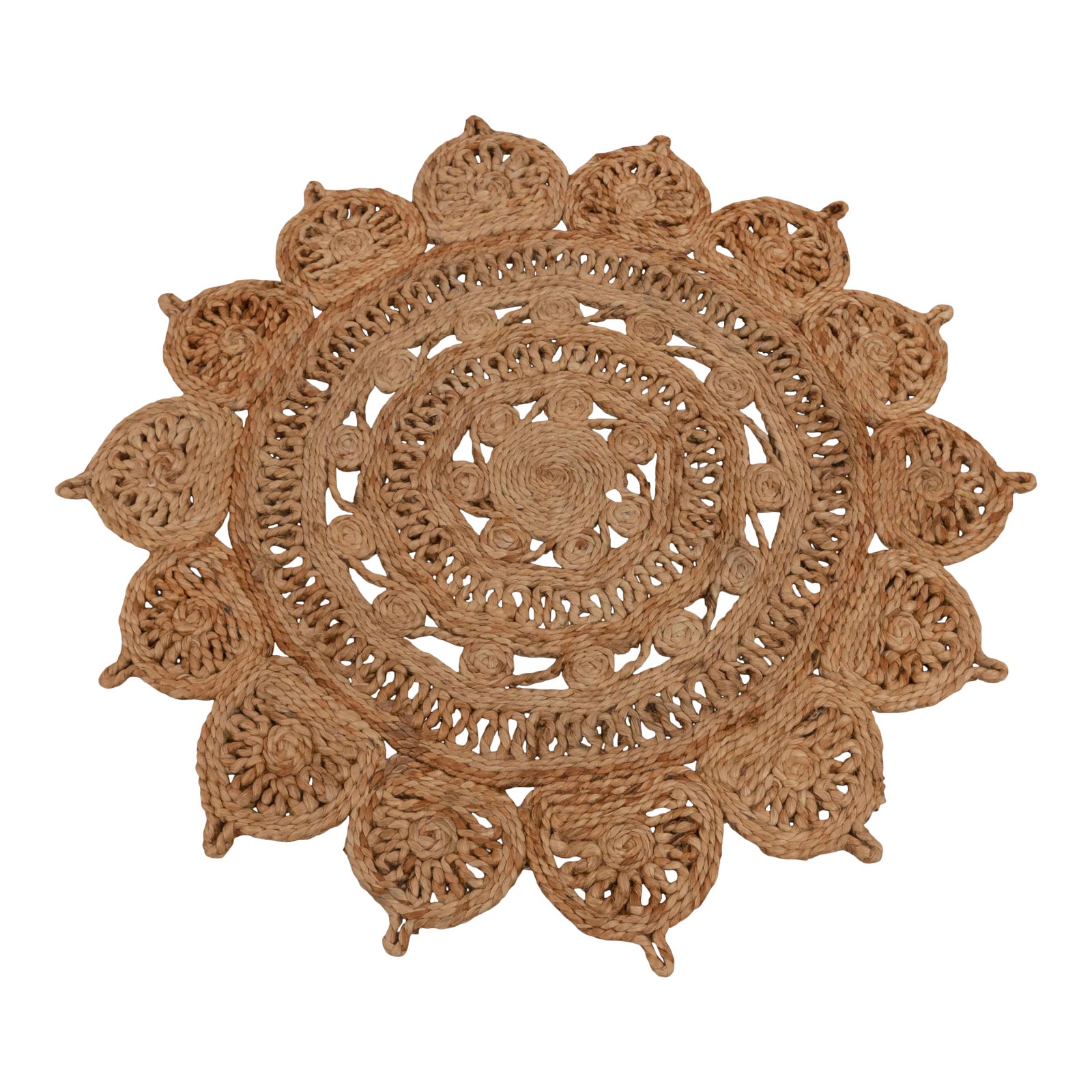 Handwoven Natural Jute Round Rug 3 Foot Chairish