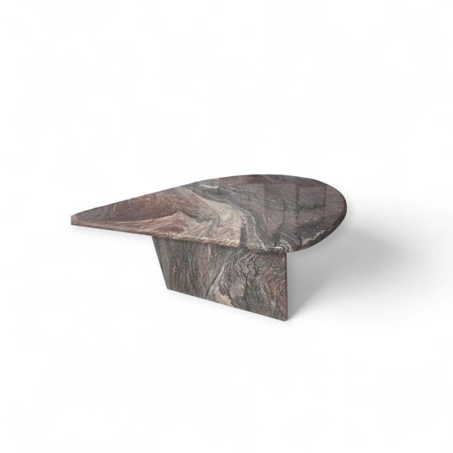 Vintage Italian Coffee Tables in Brown Scorpion Marble, 1980s, Set of 2 For Sale - Image 4 of 12