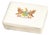 Wonderful Wedgwood Creamware Antique Hand Painted Armorial Coat of Arms English Ceramic Jewelry Trinket Desk Keepsake Box For Sale