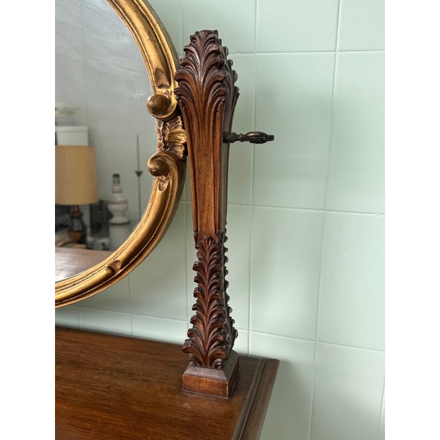 Antique Dressing Table with Mirror, 1930s For Sale - Image 9 of 18