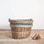 French Champagne Grape Harvest Log Basket, 1920s For Sale - Image 9 of 9