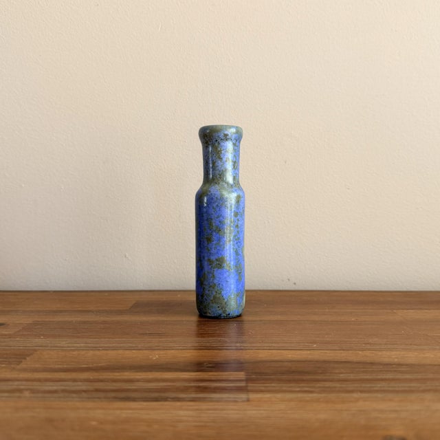 A very fine studio pottery vase by Swedish ceramic artist Hans Hedberg, made in Biot, France. With a slender body and...
