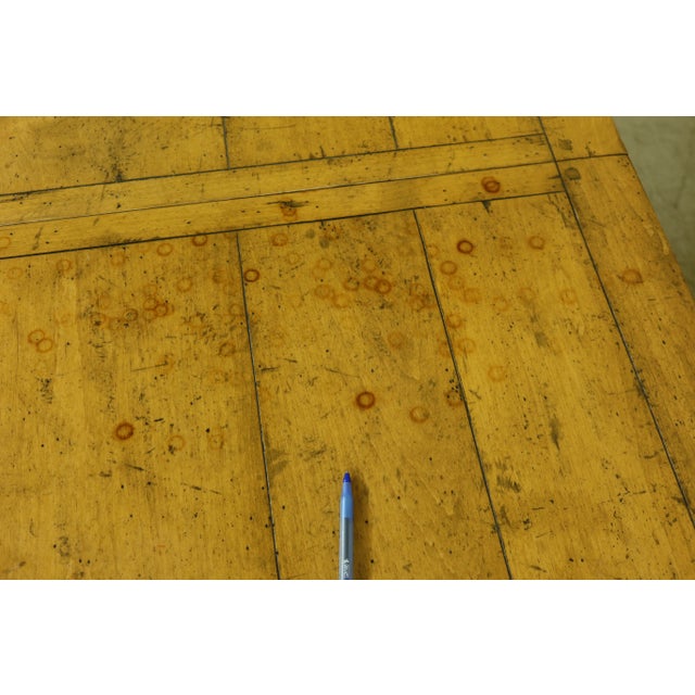 1990s Guy Chaddock Distressed Finish Country French Dining Table For Sale - Image 5 of 13