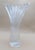 Late 20th Century Mikasa Crystal Diamond Fire 8.25” Flower Vase Curved Stem Art Deco Style Japan For Sale - Image 4 of 6