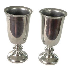 1960s Royal Wilton Pewter -“Plough Tavern” Goblets - a Pair