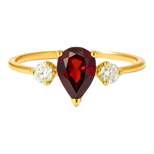 Natural Garnet Cubic Zirconia Wedding Engagement Ring Us 7