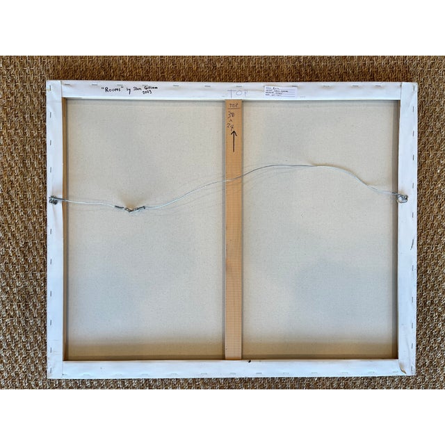 2020s 'Rooms' an Abstract Painting Signed by Artist For Sale - Image 5 of 5