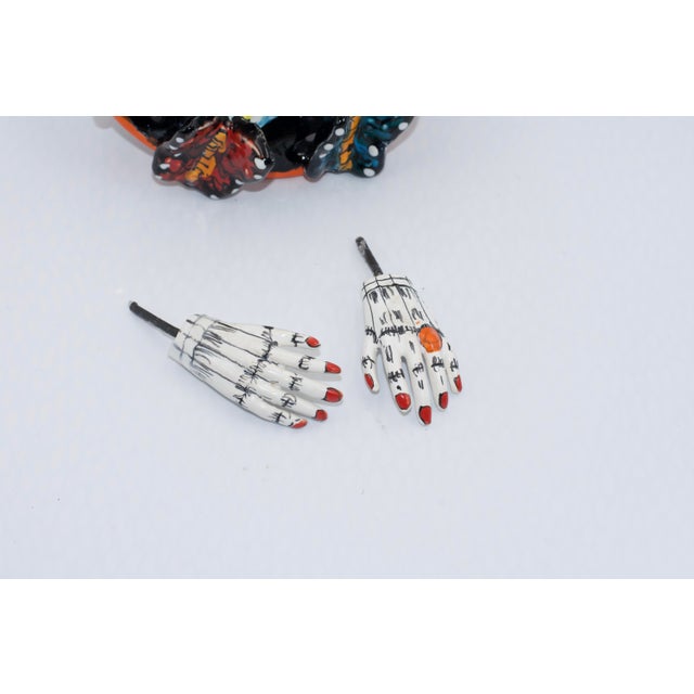 Day of the Dead Ceramic Pottery Catrina Folk Art Signed Gerardo Garcia Mexico For Sale - Image 4 of 10