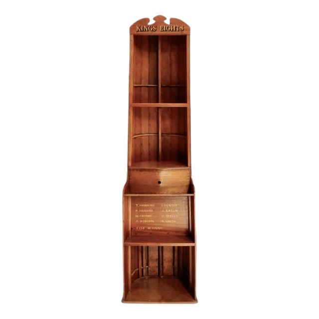 Vintage Clinker-Built Rowing Boat Bookshelf, 1920 For Sale
