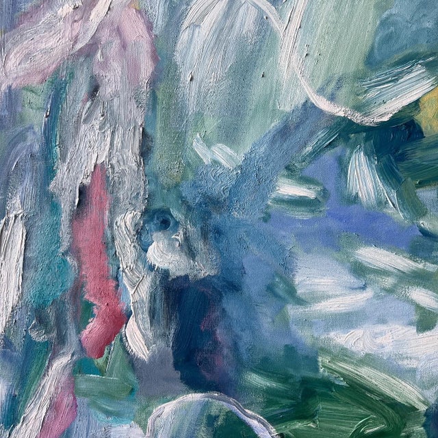 Paint "Ray of Light" Abstract Expressionist Contemporary Oil Painting by Monica Shulman For Sale - Image 7 of 12