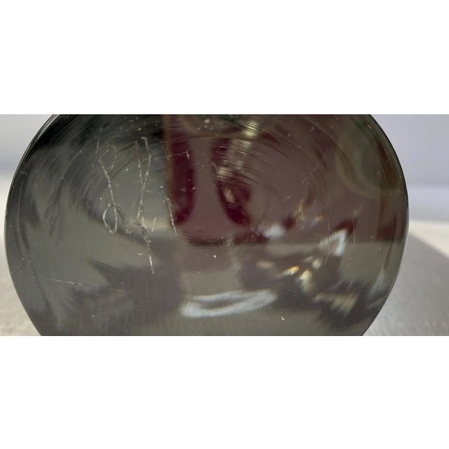 Large Signed Livio Seguso Murano Sommerso Glass Owl Sculpture, 1970s For Sale - Image 14 of 14