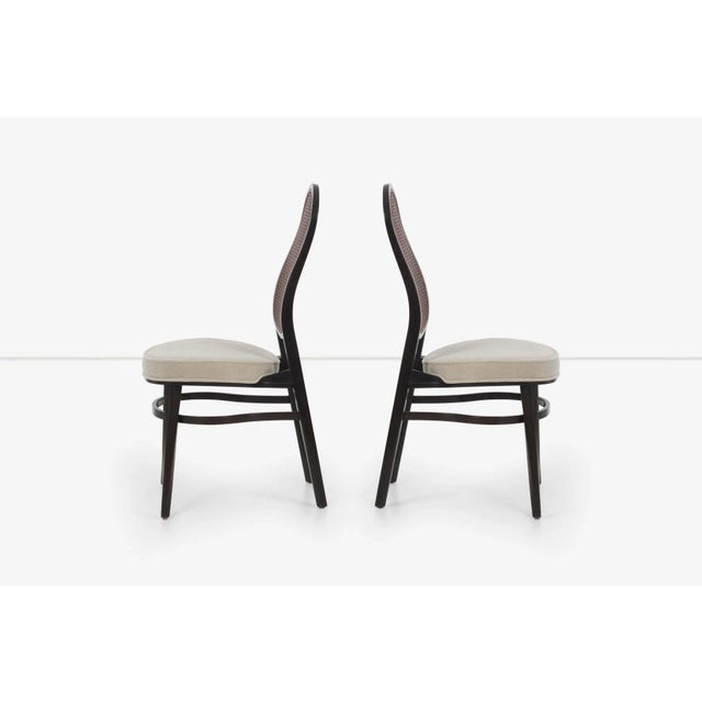 Wood Edward Wormley for Dunbar Caned Back Dining Chairs - Set of 10 For Sale - Image 7 of 13