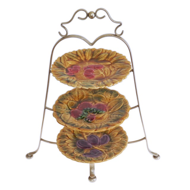 Perfect to serve an assortment of tea sandwiches, scones, small cakes, pastries or similar. The stand is marked on the...