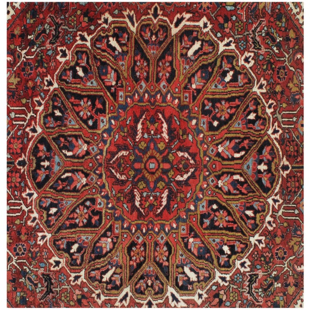 Vintage Heriz Rug 8ft 2in X 12ft For Sale - Image 4 of 11