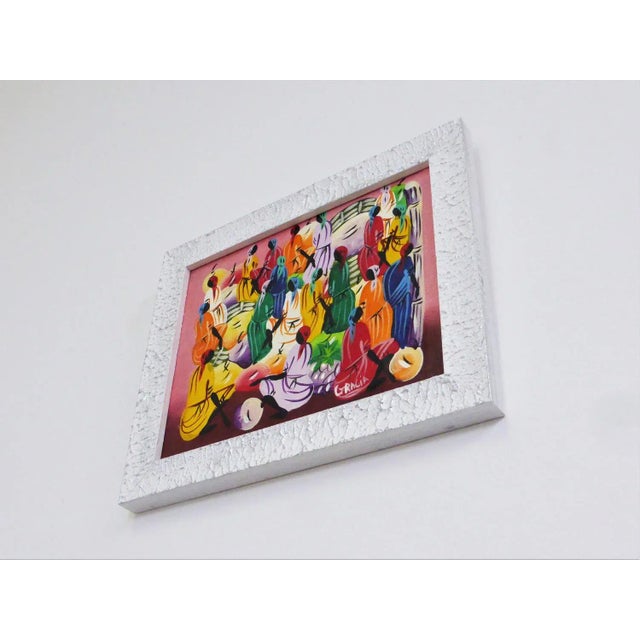 Wood Caribbean Paintings, 1990s, Set of 4 For Sale - Image 7 of 17