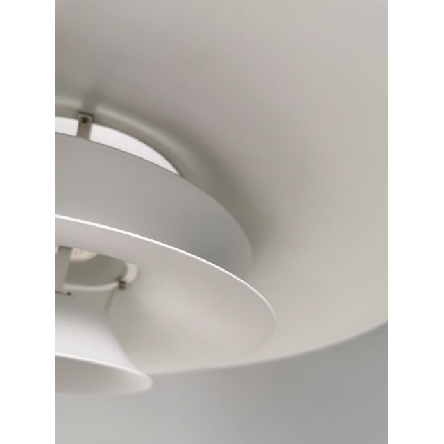 Vintage Scandinavian Radius Hanging Lamp in White Metal by Erik Balslev for Fog & Mørup, 1970s For Sale - Image 12 of 14